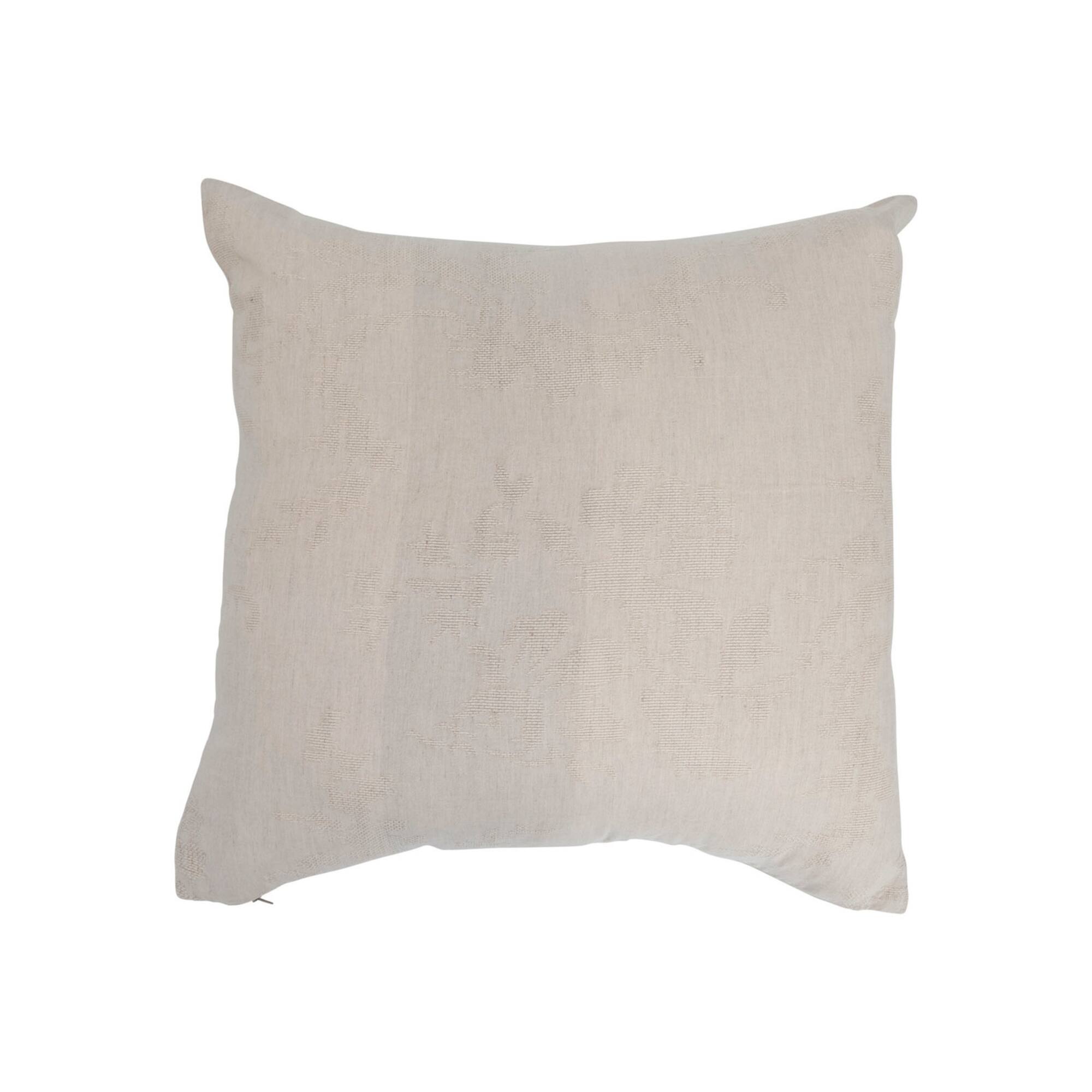 Hello Honey® Cream Woven Jacquard Pillow